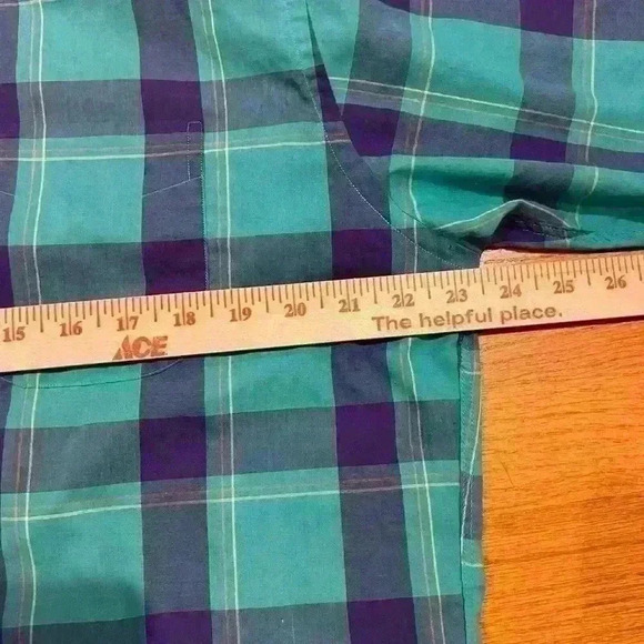 Norman Shirtmakers mens short sleeve button down size large - Picture 3 of 5
